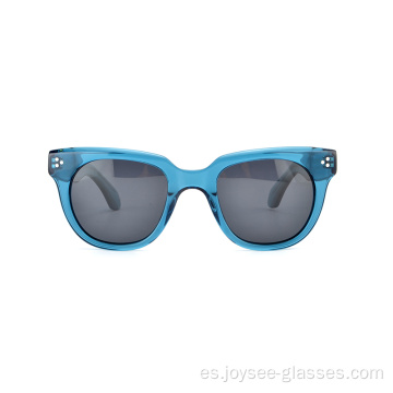 Unisex Factory Price Luxury Big Big Gafas de sol con acetato de borde completo